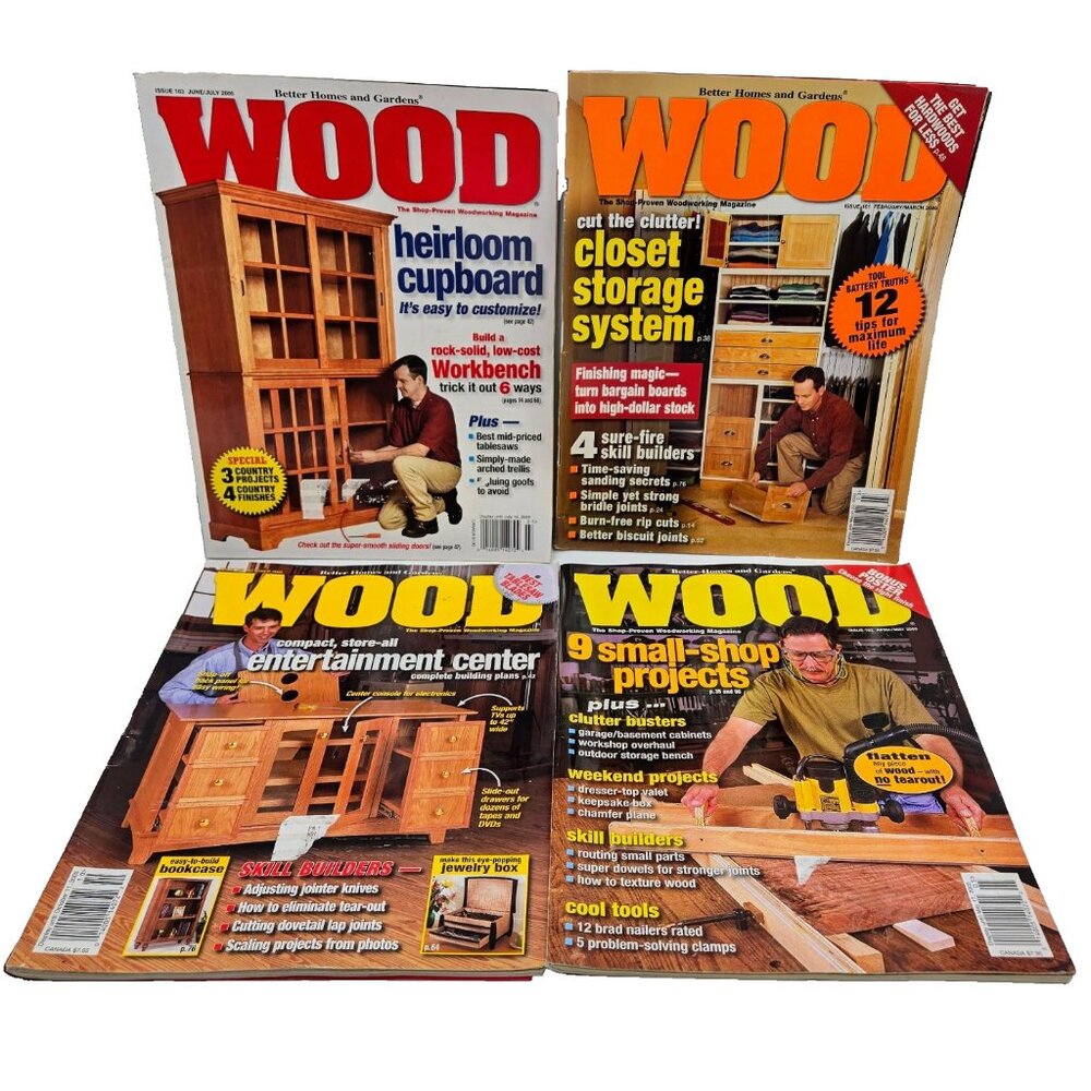 Wood Better Homes & Gardens Magazine Lot February March April May June July Octo